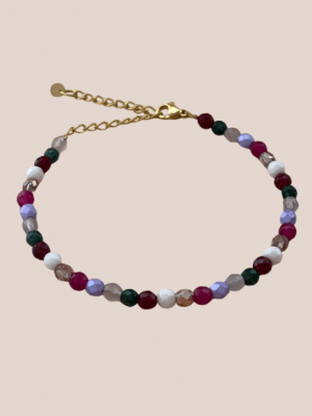 Natuursteenkralen armband Anise