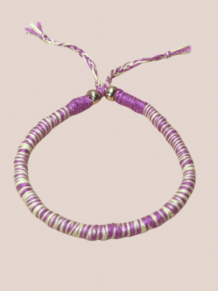 double twist armband rainbow