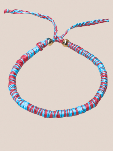 double twist armband blue berry
