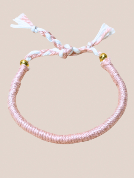Plain twisted armband - Poppy