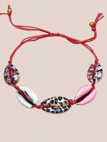 Kauri schelpenarmband mixed colors