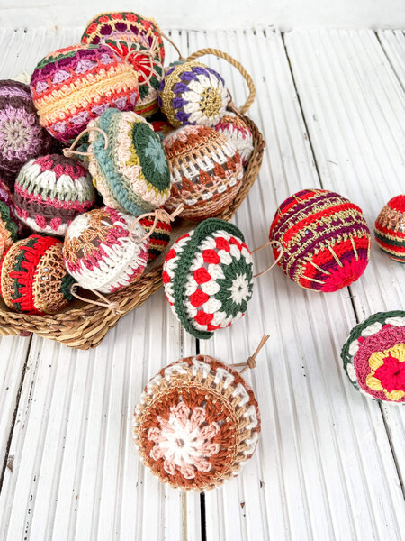gehaakte hangers/ornamenten