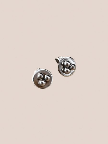 oorstekers tripple bullet zilver