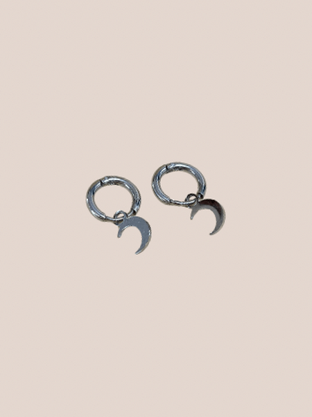 oorhanger moon zilver