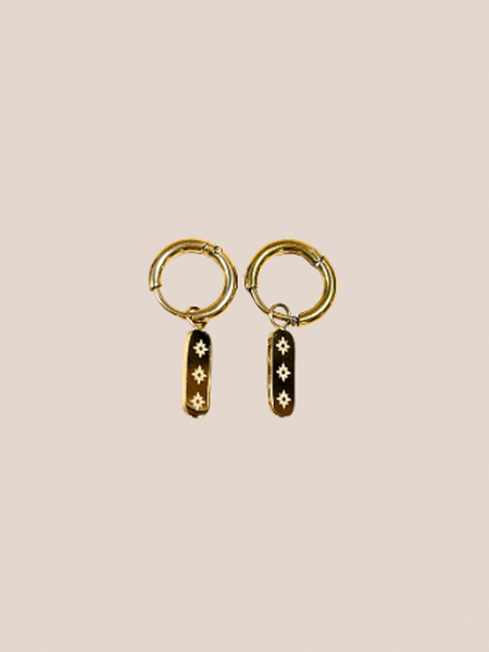 oorhangers zon - goud