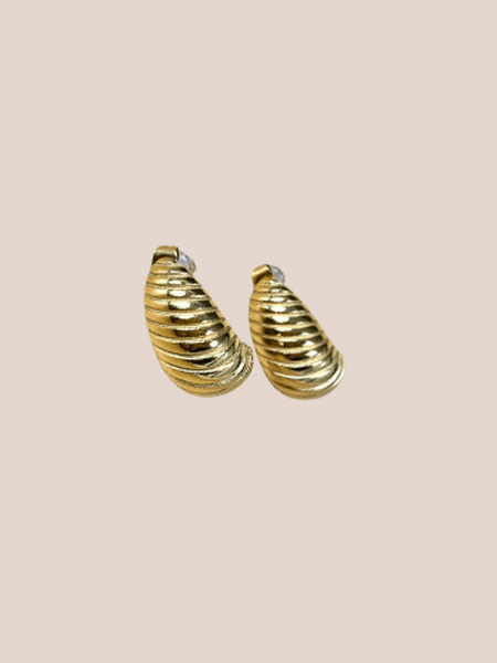 oorstekers halve croissant- goud
